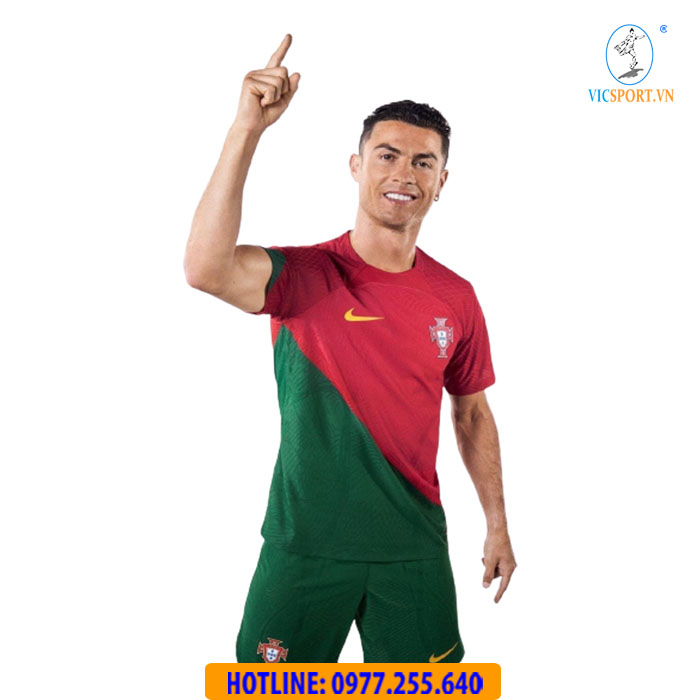 ÁO TRẺ EM ĐỘI TUYỂN BỒ ĐÀO NHA 2022 MÀU ĐỎ - Hình ảnh 2