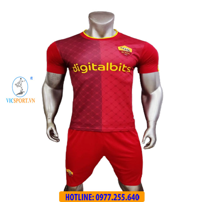 ÁO ĐÁ BANH CLB AS ROMA 2022-2023 SÂN NHÀ - Hình ảnh 4