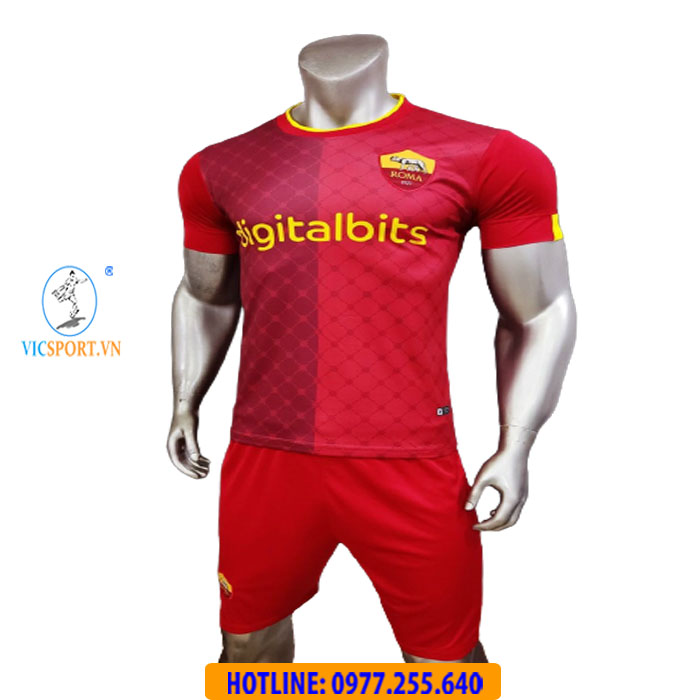 ÁO ĐÁ BANH CLB AS ROMA 2022-2023 SÂN NHÀ - Hình ảnh 3