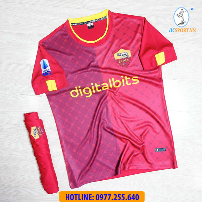 ÁO ĐÁ BANH CLB AS ROMA 2022-2023 SÂN NHÀ