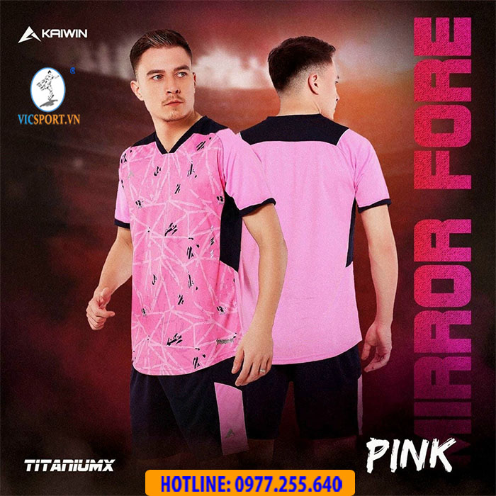 ÁO ĐÁ BANH KAIWIN MIRROR FORCE MÀU HỒNG