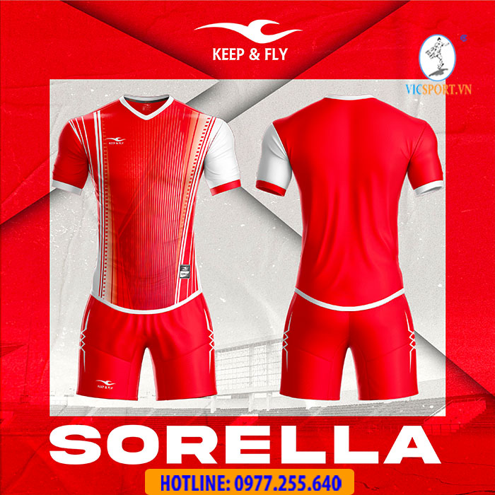 Áo đá banh không logo Keepfly Sorella - Hình ảnh 3