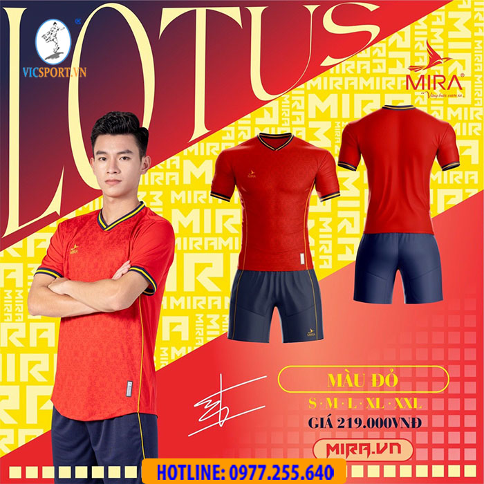 Áo đá banh không logo Mira Lotus - Phan Tấn Tài - Hình ảnh 7