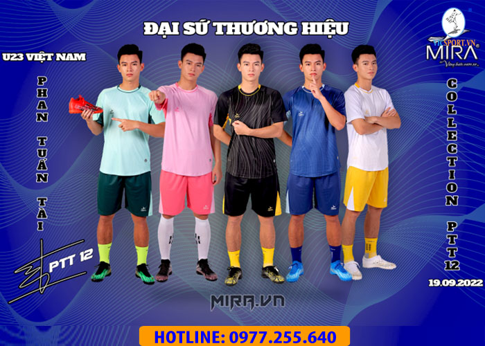 ÁO ĐÁ BANH MIRA PTT.12 MÀU ĐEN - Hình ảnh 3