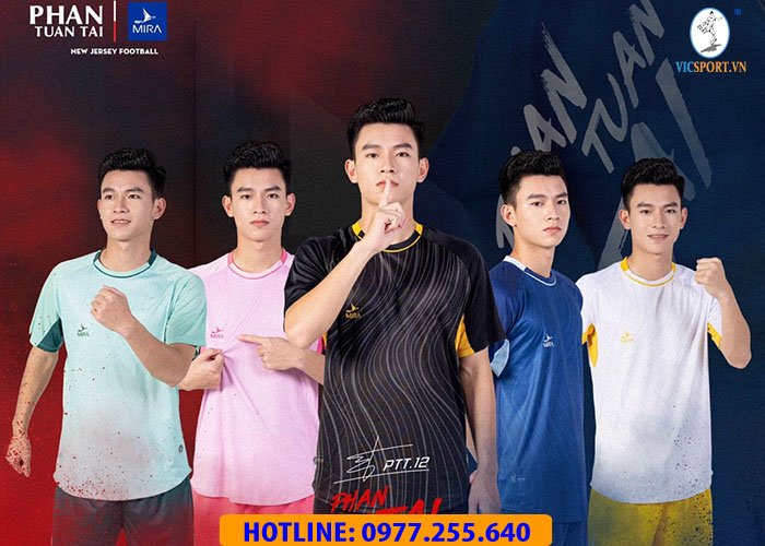 ÁO ĐÁ BANH MIRA PTT.12 MÀU ĐEN - Hình ảnh 4
