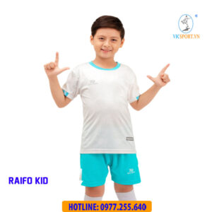 ÁO ĐÁ BANH TRẺ EM RAIFO MÀU TRẮNG