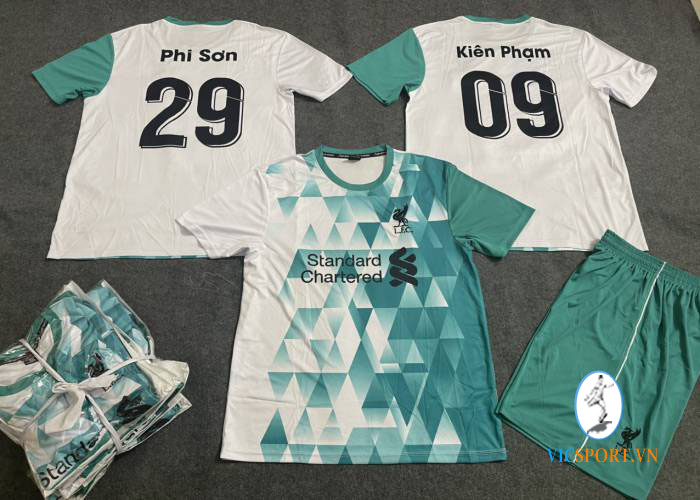 ÁO LIVERPOOL XANH TRẮNG IN CHO KHÁCH