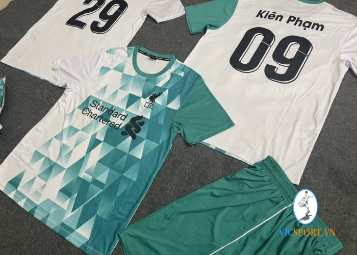 ÁO LIVERPOOL XANH TRẮNG IN CHO KHÁCH - Hình ảnh 3