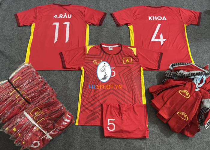 ÁO VIỆT NAM ĐỎ IN CHO KHÁCH - Hình ảnh 8