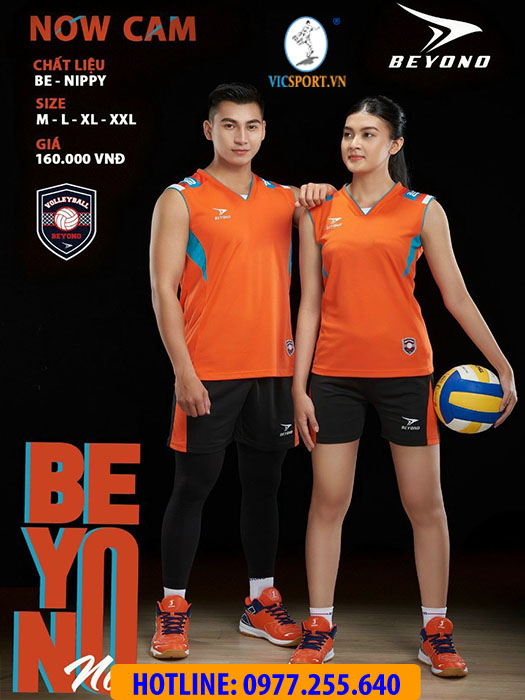 BỘ BÓNG CHUYỀN NAM BEYONO NOW MÀU CAM