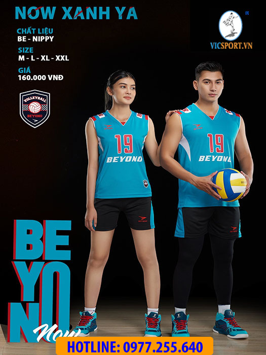 BỘ BÓNG CHUYỀN NỮ BEYONO NOW MÀU XANH - Hình ảnh 6