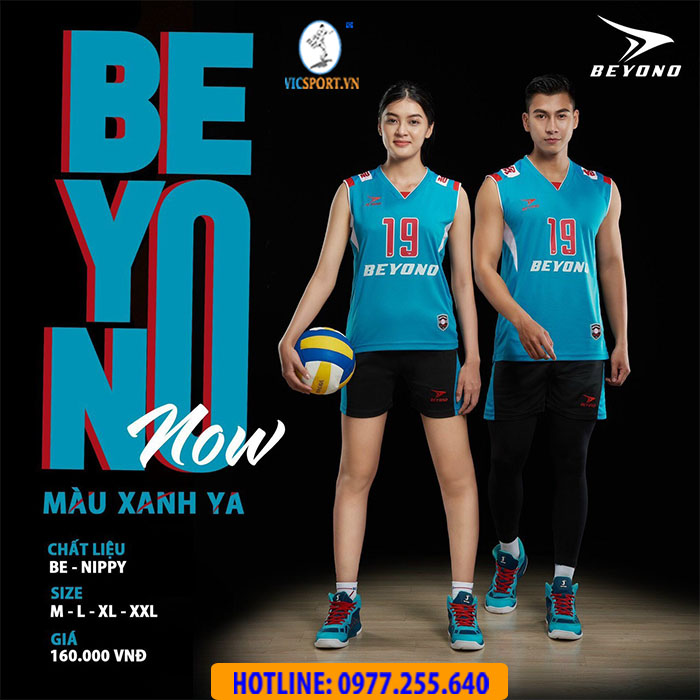 BỘ BÓNG CHUYỀN NỮ BEYONO NOW MÀU XANH - Hình ảnh 4