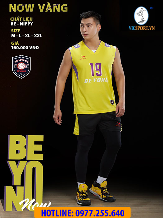 BỘ BÓNG CHUYỀN NAM BEYONO NOW MÀU VÀNG - Hình ảnh 5