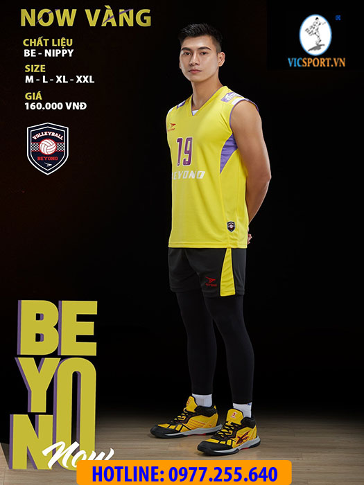 BỘ BÓNG CHUYỀN NAM BEYONO NOW MÀU VÀNG - Hình ảnh 4