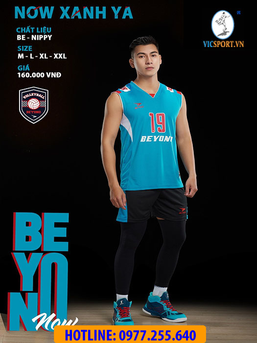 BỘ BÓNG CHUYỀN NAM BEYONO NOW MÀU XANH - Hình ảnh 4
