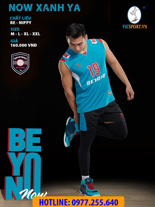 BỘ BÓNG CHUYỀN NAM BEYONO NOW MÀU XANH - Hình ảnh 5