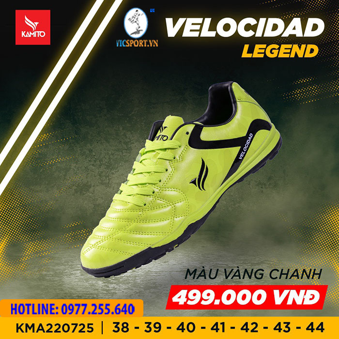 GIÀY ĐÁ BANH KAMITO VELOCIDAD LEGEND TF MÀU XANH CHUỐI