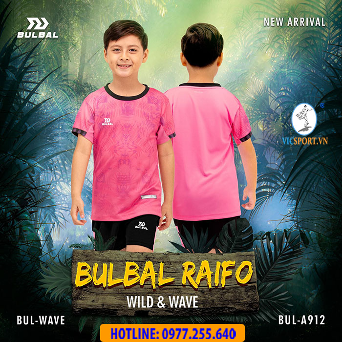 ÁO ĐÁ BANH TRẺ EM RAIFO MÀU HỒNG - Hình ảnh 4