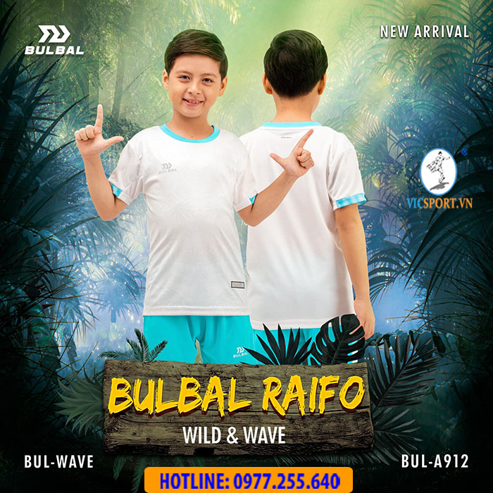 ÁO ĐÁ BANH TRẺ EM RAIFO MÀU TRẮNG - Hình ảnh 4