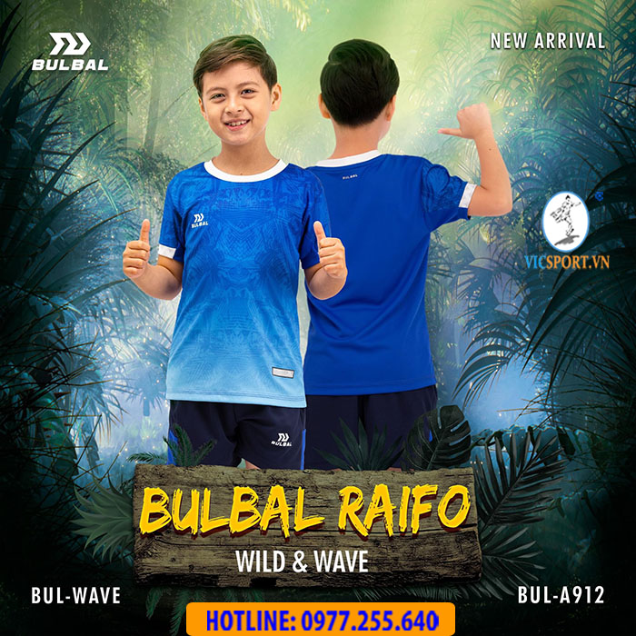ÁO ĐÁ BANH TRẺ EM RAIFO MÀU XANH BÍCH - Hình ảnh 4