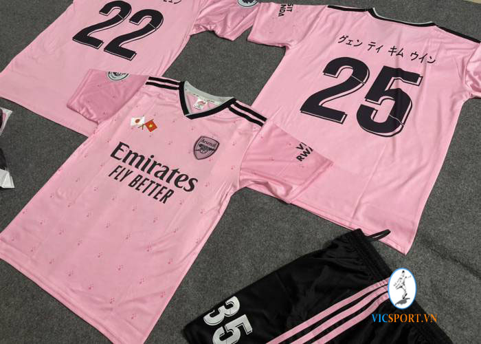 ÁO ARSENAL HỒNG 22-23 IN CHO KHÁCH - Hình ảnh 3