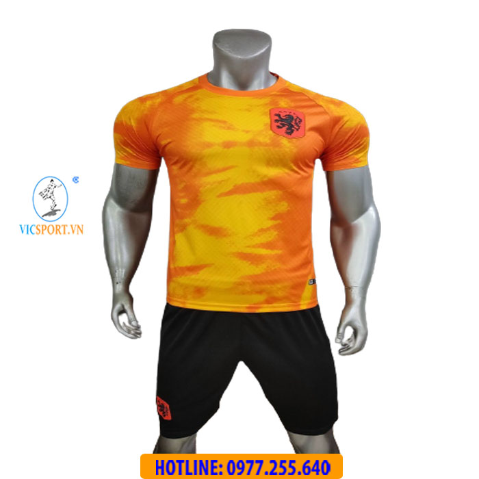 ÁO ĐÁ BANH ĐỘI TUYỂN HÀ LAN 2022 CAM SÂN NHÀ - Hình ảnh 4