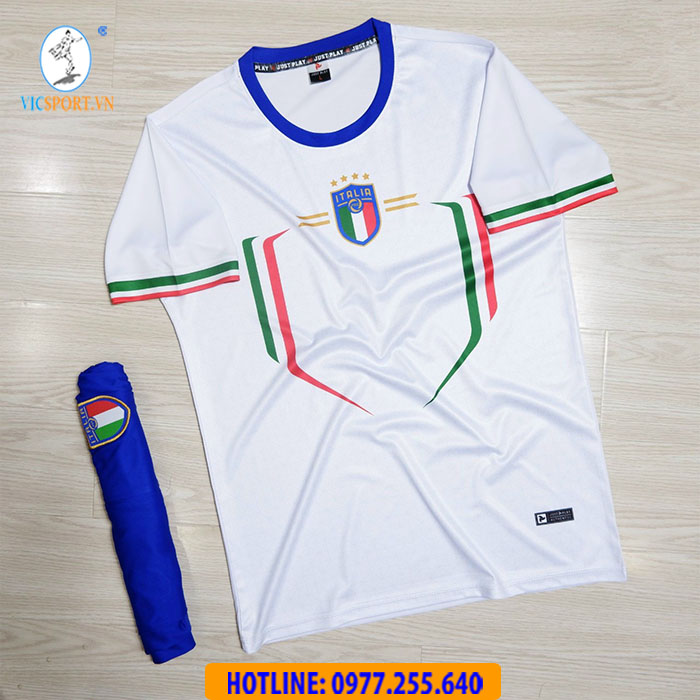 ÁO ĐÁ BANH ĐỘI TUYỂN ITALIA 2022 TRẮNG SÂN KHÁCH - Hình ảnh 4