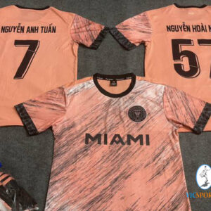 ÁO INTER MIAMI HỒNG PHẤN 22-23 IN CHO KHÁCH