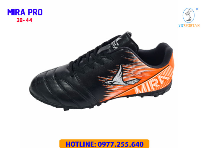 GIÀY ĐÁ BANH MIRA PRO MÀU ĐEN CAM - Hình ảnh 6