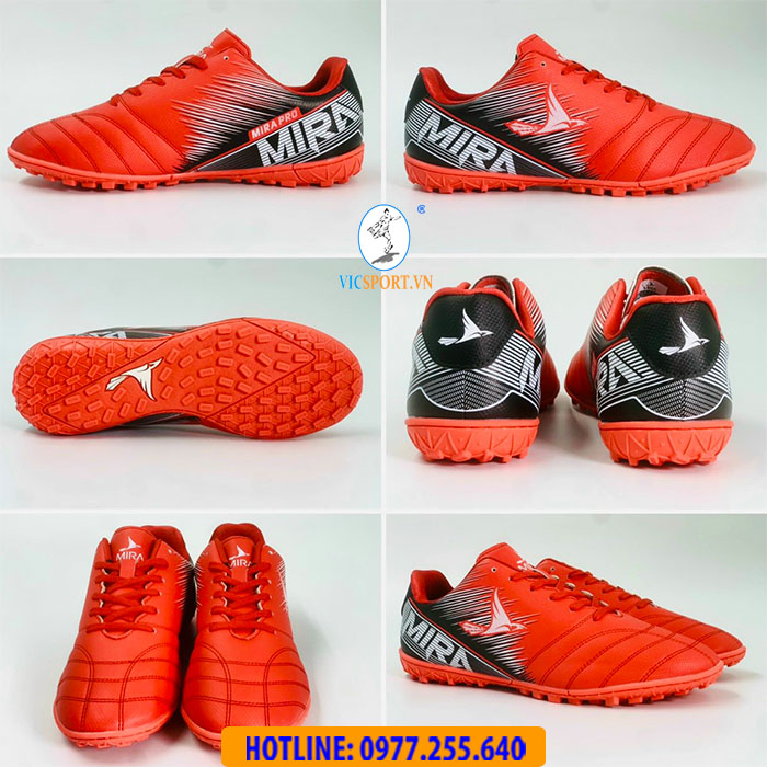 GIÀY ĐÁ BANH MIRA PRO MÀU ĐỎ - Hình ảnh 5
