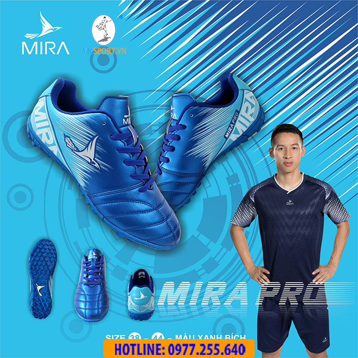 GIÀY ĐÁ BANH MIRA PRO MÀU XANH BÍCH - Hình ảnh 4