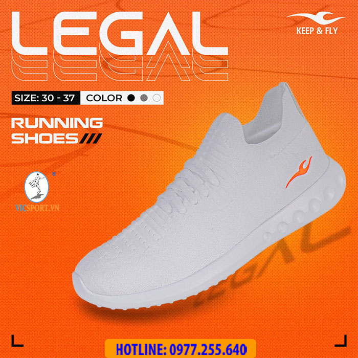 Giày thể thao KeepFly Legal màu trắng - Hình ảnh 4