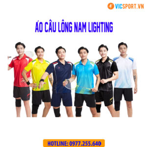 Áo cầu lông nam Justplay Lighting