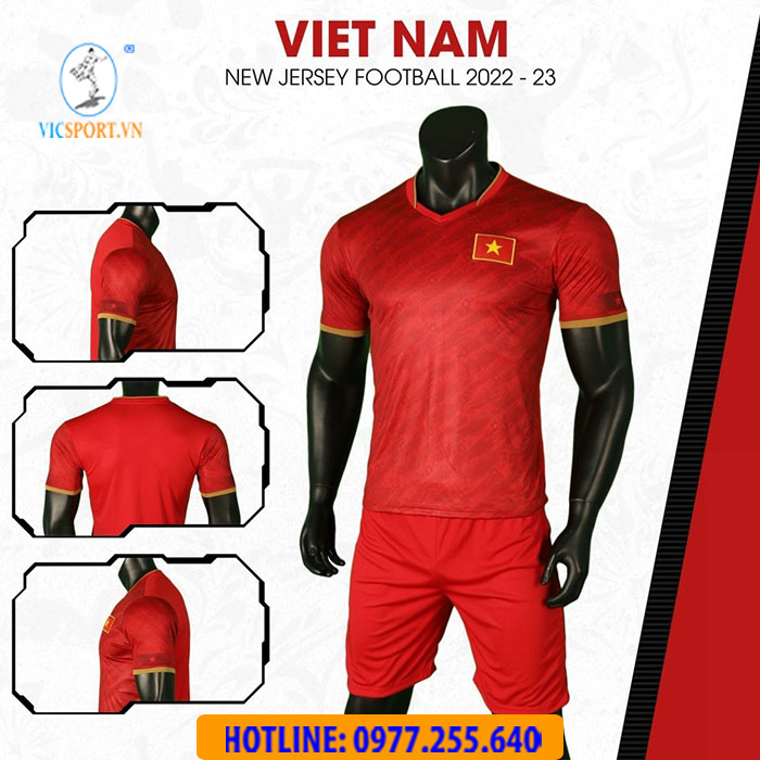ÁO ĐỘI TUYỂN VIỆT NAM 2022 MÀU ĐỎ