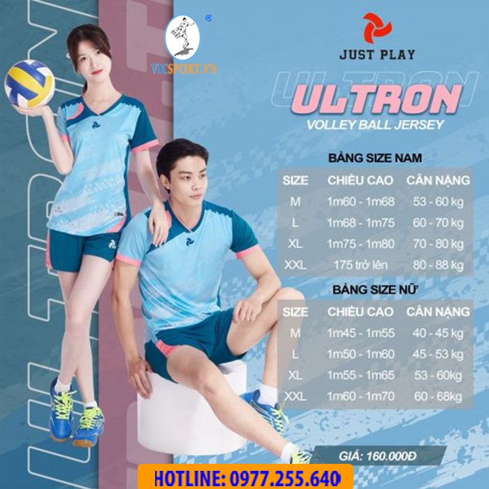 BỘ BÓNG CHUYỀN NAM ULTRON XANH BIỂN - Hình ảnh 7