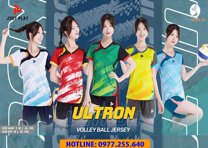 ÁO BÓNG CHUYỀN NAM NỮ ULTRON ĐẸP MẮT - Hình ảnh 12