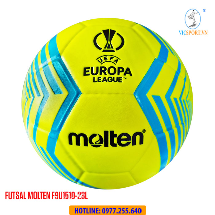 BÓNG ĐÁ FUTSAL MOLTEN EUROPA LEAGUE F9U1510-23L TIÊU CHUẨN MÀU VÀNG XANH - Hình ảnh 2