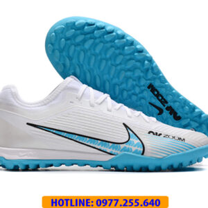 GIÀY ĐÁ BANH NIKE AIR ZOOM MERCURIAL VAPOR 15 ACADEMY CỔ THUN TF MÀU TRẮNG XANH