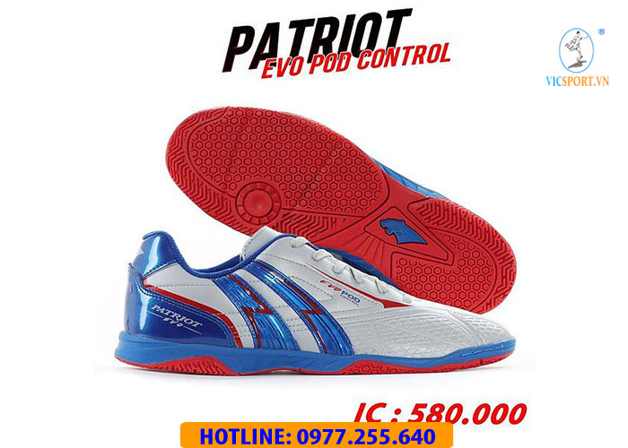 Giày Pan thái Patriot Evo Pod Control đế IC màu bạc