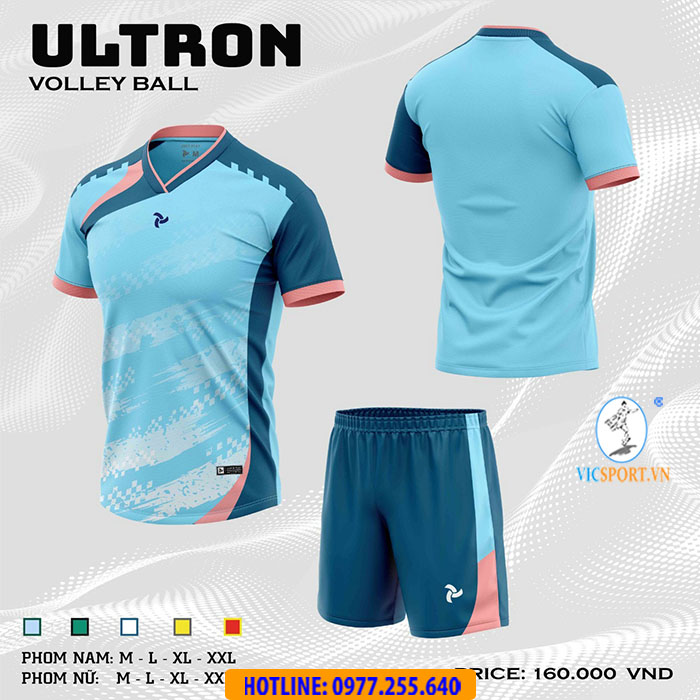 BỘ BÓNG CHUYỀN NAM ULTRON XANH BIỂN