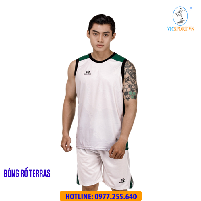 BỘ BÓNG RỔ BULBAL TERRAS MÀU TRẮNG
