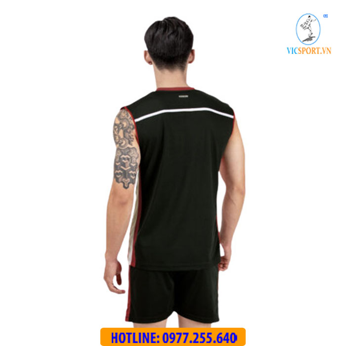 ÁO BÓNG CHUYỀN NAM BULBAL ASTERI MÀU ĐEN - Hình ảnh 3