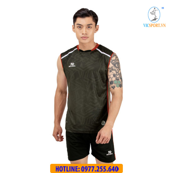 ÁO BÓNG CHUYỀN NAM BULBAL ASTERI MÀU ĐEN