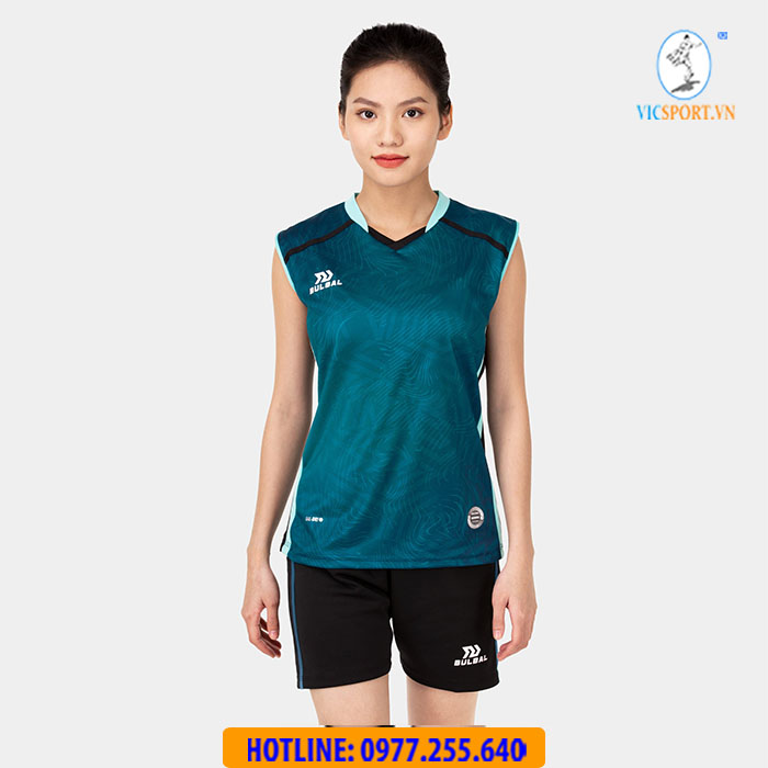 ÁO BÓNG CHUYỀN NỮ BULBAL ASTERI MÀU XANH NHỚT