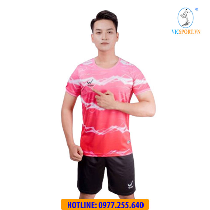 ÁO ĐÁ BANH WIKA CARDI MÀU HỒNG - Hình ảnh 4