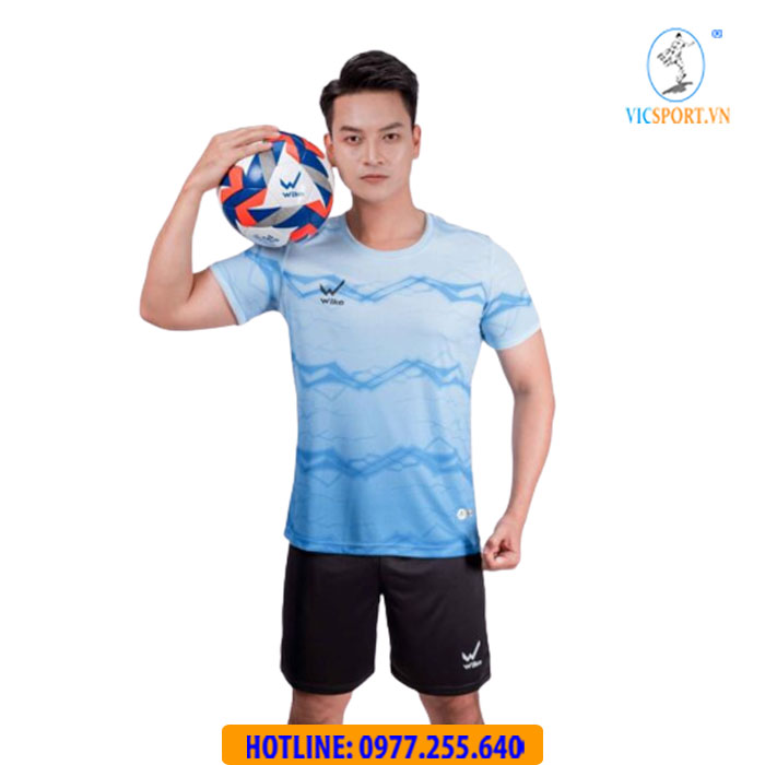 ÁO ĐÁ BANH WIKA CARDI MÀU XANH NGỌC - Hình ảnh 3