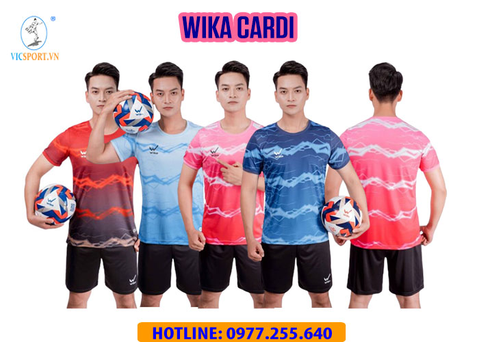ÁO ĐÁ BANH WIKA CARDI MÀU ĐỎ - Hình ảnh 2
