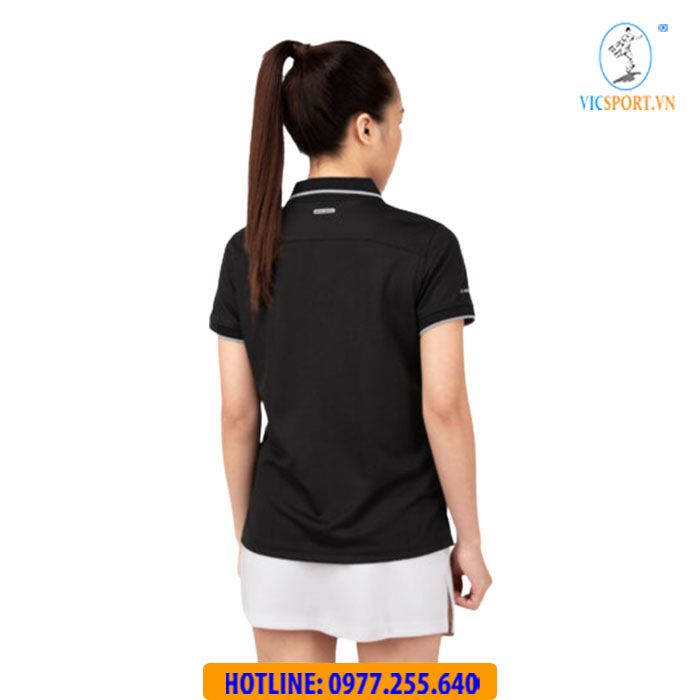 ÁO POLO DI CHUYỂN NỮ BEYONO NEO MÀU ĐEN - Hình ảnh 5