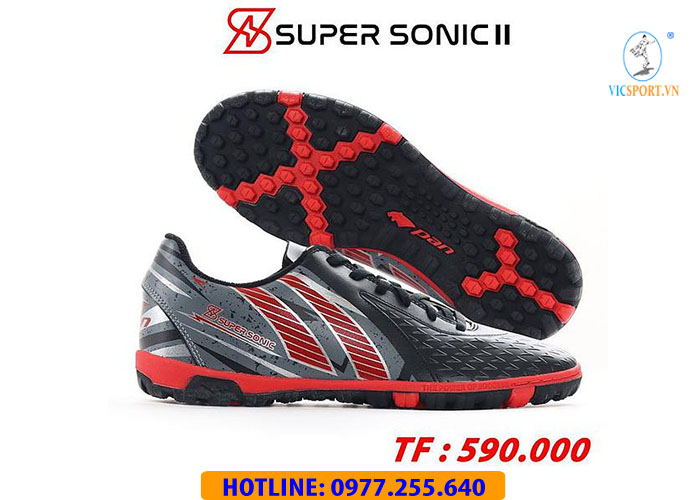 GIÀY PAN THÁI SUPER SONIC 2 TF MÀU ĐEN