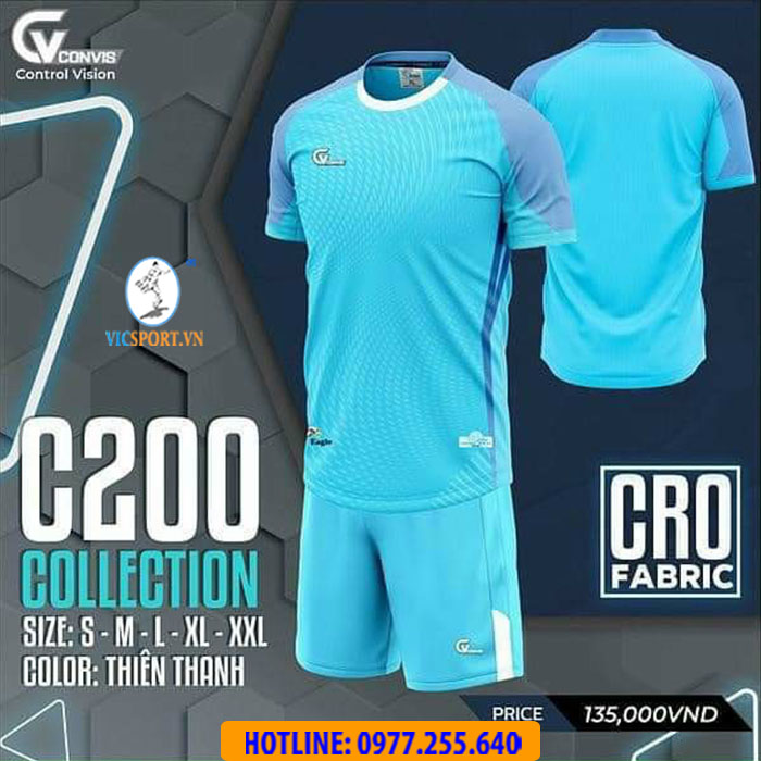 Áo đá banh không logo CV C200 - Hình ảnh 12